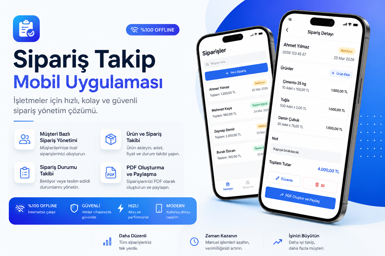Offline Sipariş Takip Sistemi